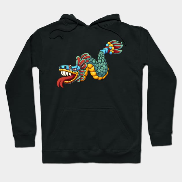 Cartoon Quetzalcoatl Hoodie by memoangeles